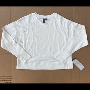 Sweaty Betty London After Class Crop Boxy Pullover Sweatshirt Sz 8 Med NEW